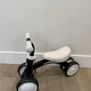 Kids Balance bike  Ride-On Walker - Black & Cream